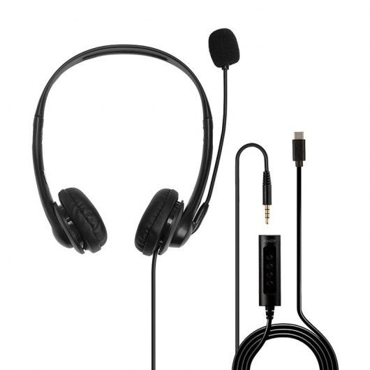 Lindy Headset USB-C para Centro de Chamadas