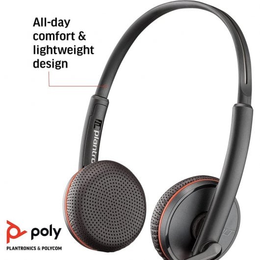 POLY Blackwire C3225 Casque Avec fil Arceau Bureau/Centre d'appels USB Type-C Noir