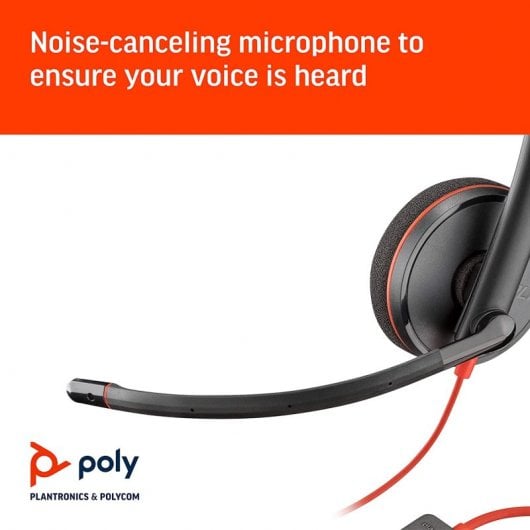 Poly Blackwire 3210 Auriculares USB para Centro de Llamadas