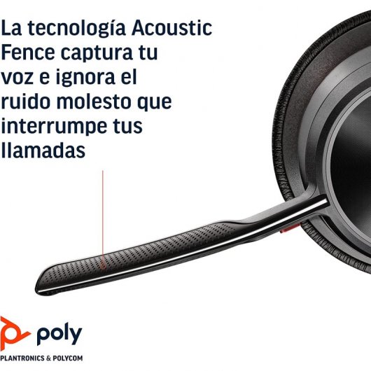 Cuffie USB-C wireless Poly Voyager Focus 2 UC con cancellazione attiva del rumore