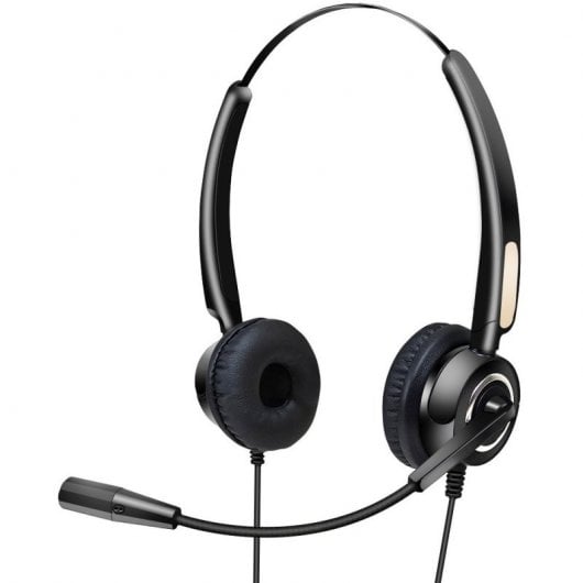 Urban Factory USB HEADSET WITH REMOTE CONTROL Casque Avec fil Arceau USB Type-A Noir