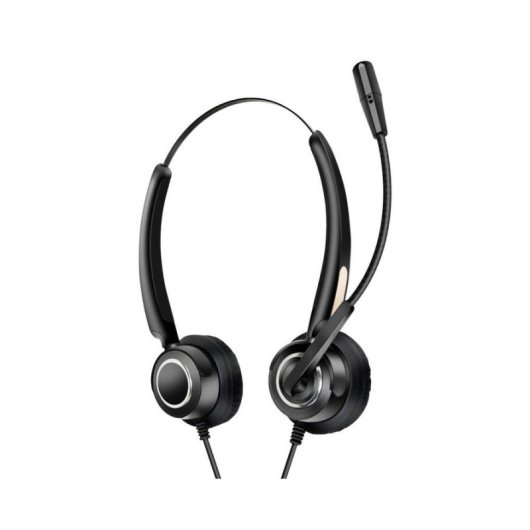 Auriculares Urban Factory Movee USB con cable USB-A, Micrófono Boom, Negro