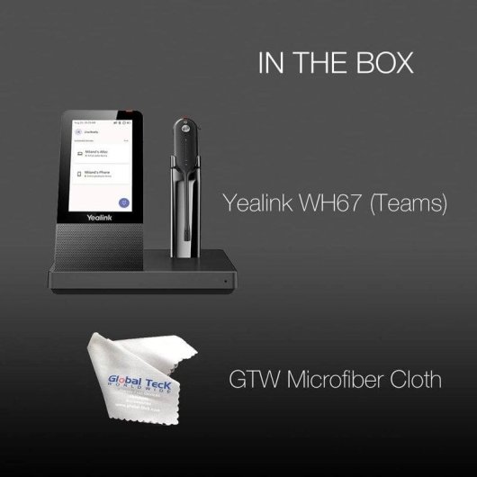 Estação de trabalho de áudio Yealink WH67 Teams Bluetooth