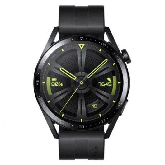 Huawei Watch GT 3 Bluetooth GPS 46mm AMOLED Preto Grande Resistente à Água 5ATM SpO2