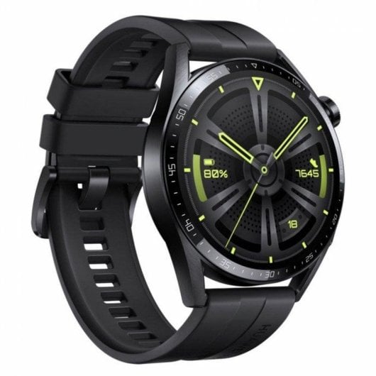 Huawei Watch GT 3 Bluetooth GPS 46mm AMOLED Preto Grande Resistente à Água 5ATM SpO2