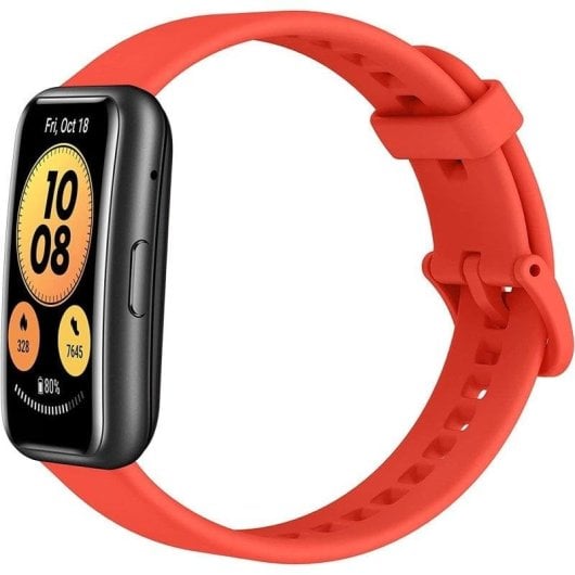 Huawei Watch Fit Bluetooth GPS 30mm AMOLED Rouge Pomelo Étanche 5ATM Pulsomètre SpO2