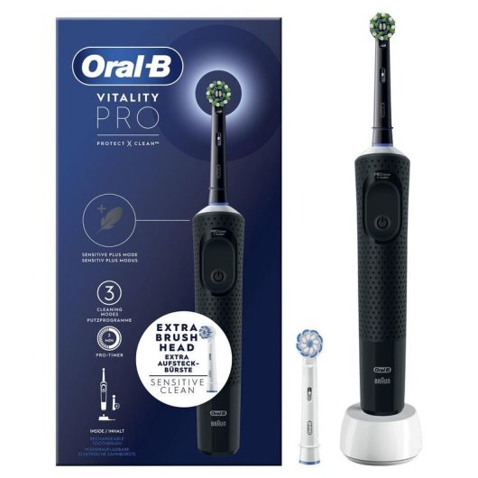 Oral-B Vitality Pro Oszillierende Zahnbürste 3 Modi Timer 1 Bürstenkopf Sensitiv