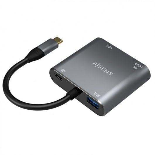 AISENS A109-0626 USB-Grafikadapter 3860 x 2160 Pixel Grau