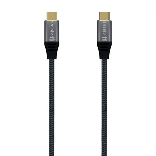 Cavo Aisens USB-C Maschio/Maschio 1m Grigio