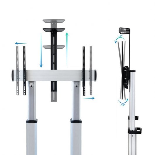 TooQ Partenón FS20300M-B Soporte de Suelo para TV 60"-100" VESA 1000x600 Máx 100Kg