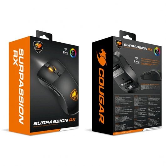 Cougar Surpassion RX Rato Ótico Gaming Sem Fios 7200DPI Preto