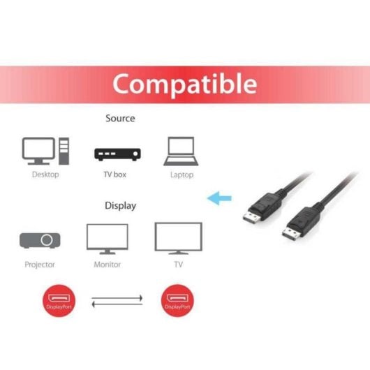 Câble DisplayPort Equip 119337 1.2 5m 4K Mâle/Mâle Noir