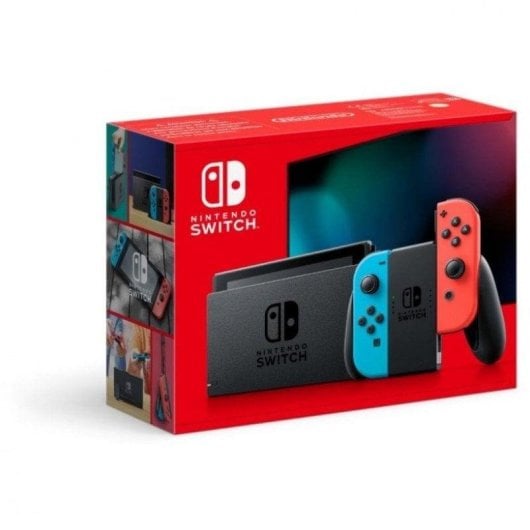 Nintendo Switch V3 Portatil Nvidia Tegra 32GB Ecrã Táctil Azul Neón Vermelho Neón