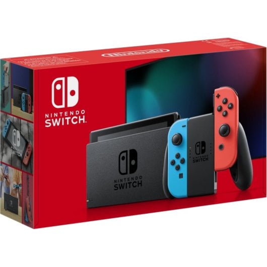 Nintendo Switch V3 Portatil Nvidia Tegra 32GB LCD Azul Vermelho Cinzento