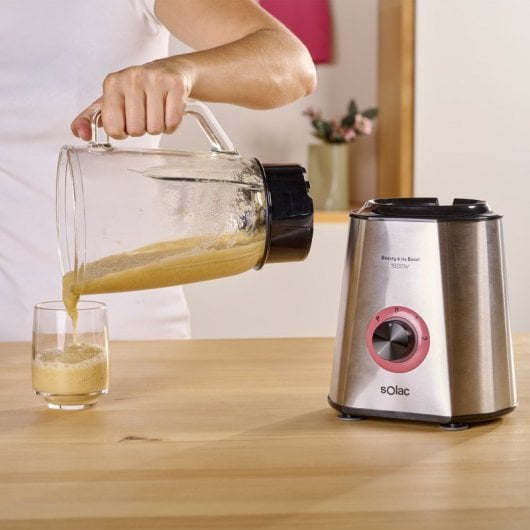 Solac Beauty and the Beast 1500 BV5728 Liquidificador 1.5L 1500W Aço Inoxidável