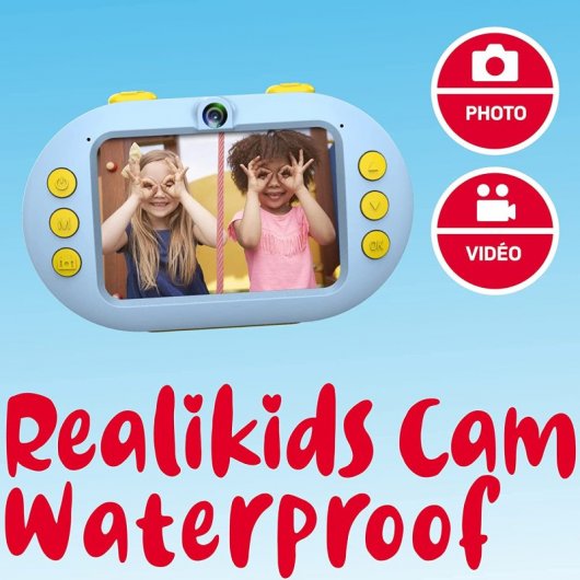 AgfaPhoto Realikids Cam Fotocamera sportiva impermeabile per bambini 16MP Blu