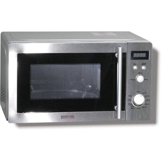 Microondas Rommer M 823 S 20L 700W Panel Digital Inox 8 Niveles
