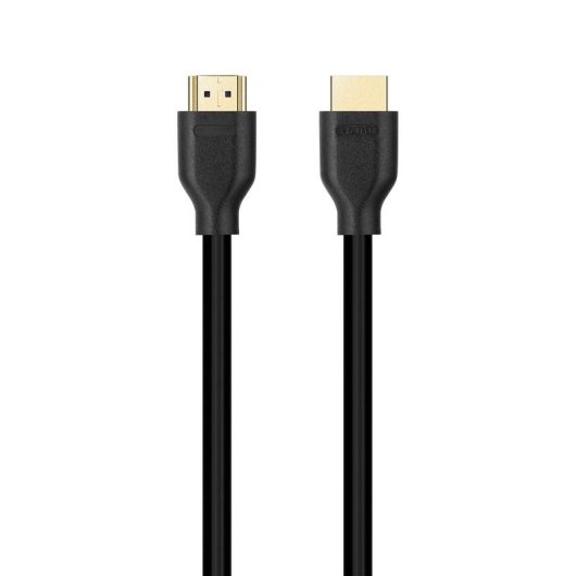 HDMI 2.1 Kabel DCU Tecnologic 2m Schwarz 48Gbps 8K Vergoldet