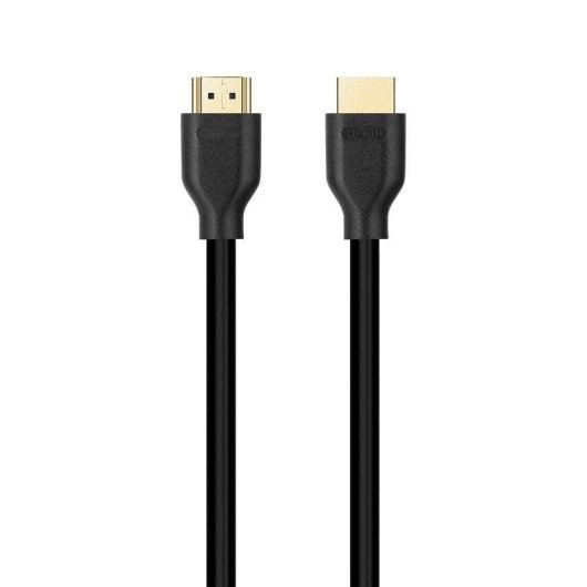 HDMI 2.1 Kabel DCU Tecnologic 2m Schwarz 48Gbps 8K Vergoldet