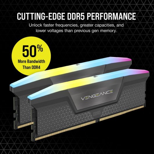 Corsair Vengeance RGB DDR5 5600 MHz 32 GB 2x16 GB CL36 AMD ottimizzata