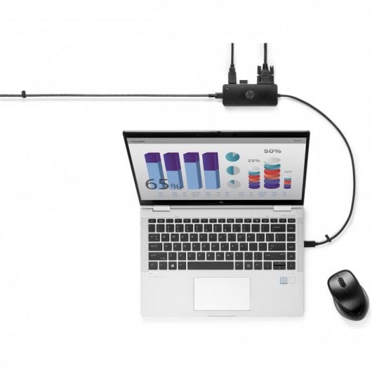 HP Hub de Viaje G2 USB-C a USB 3.0/USB-C/HDMI/VGA