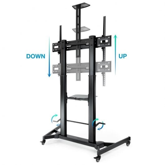 TooQ Zeus FS20400M-B Verstellbarer TV-Bodenständer 60"-100" VESA 1000x600 Max 100Kg