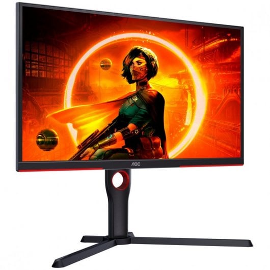 AOC G3 25G3ZM/BK Monitor PC 62,2 cm (24.5") 1920 x 1080 Pixel Full HD Nero, Rosso