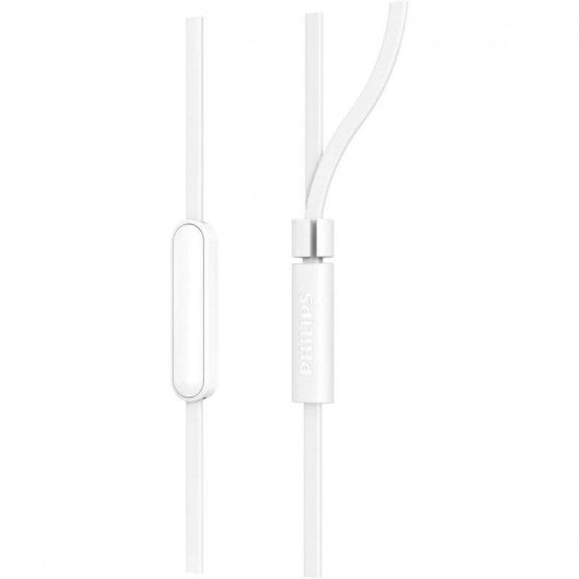 Auriculares Philips TAE1105WT filaires intra-auriculaires blancs avec télécommande
