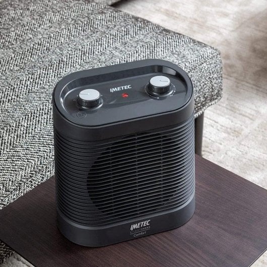 Imetec Silent Power Comfort Elektroheizer 2100W, 4 Heizstufen, Schwarz