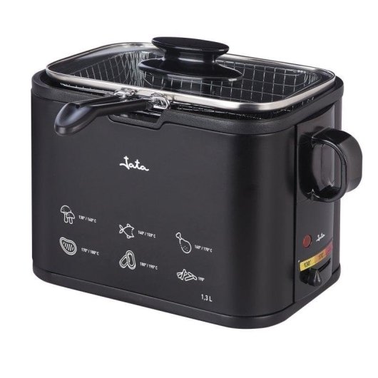 Friteuse Jata FR5600 1,3L 1000W Noir Compacte Antiadhésive