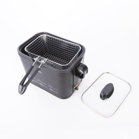 Friteuse Jata FR5600 1,3L 1000W Noir Compacte Antiadhésive
