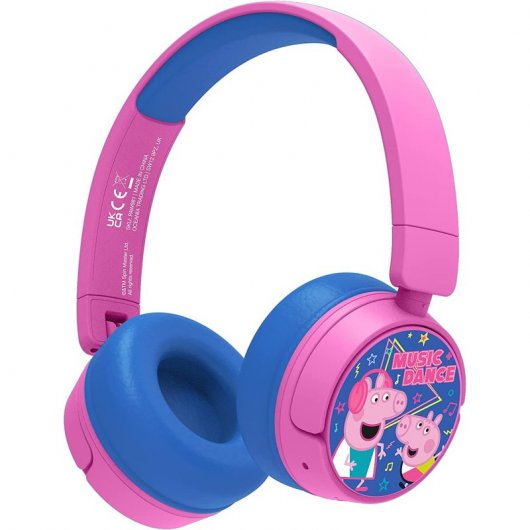 OTL Technologies Peppa Pig Auriculares Infantiles Inalámbricos Plegables