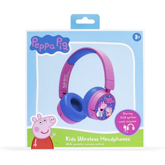 OTL Technologies Peppa Pig Auriculares Infantiles Inalámbricos Plegables