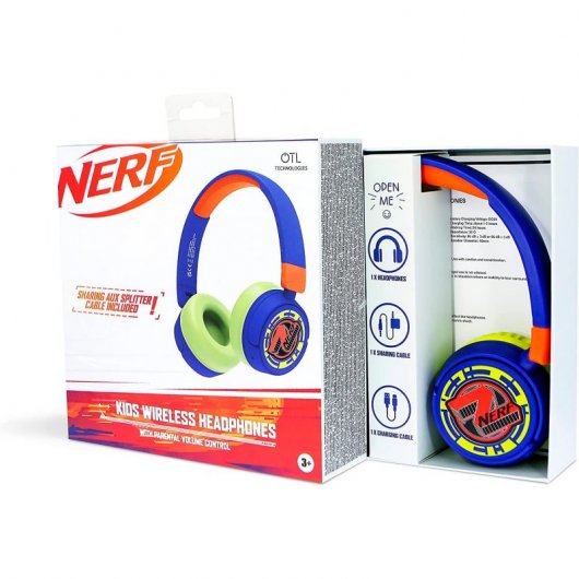 Écouteurs sans fil pliables pour enfants Nerf d'OTL Technologies