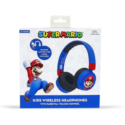 OTL Technologies Super Mario Faltbare kabellose Kinderkopfhörer
