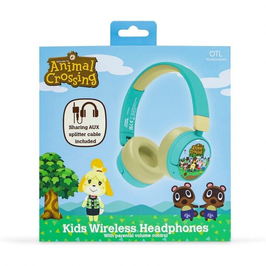 Cuffie per bambini wireless pieghevoli Animal Crossing di OTL Technologies