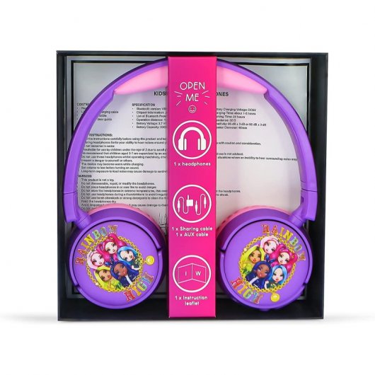 OTL Technologies Rainbow High Auriculares Infantiles Inalámbricos Plegables