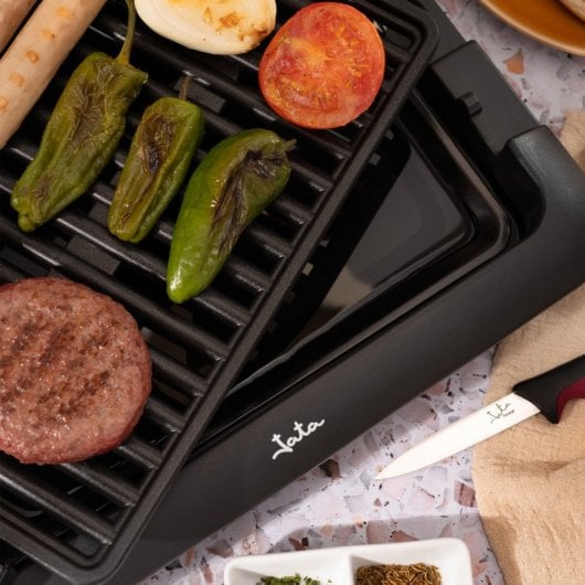 Jata BQ108 Barbacoa Eléctrica con Parrilla 1250W