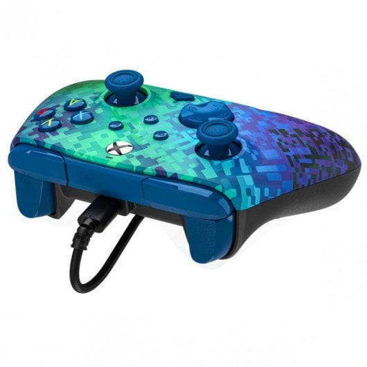 PDP Rematch Glitch Green Comando com Cabo para Xbox X/S/One/PC
