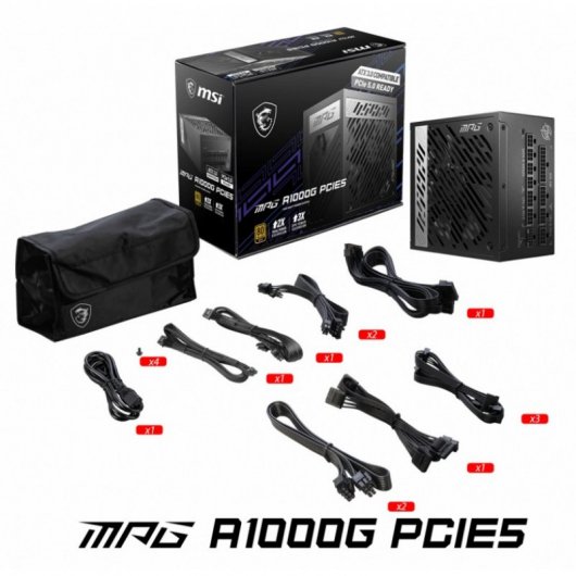 MSI MPG A1000G PCIE5 1000W 80 Plus Gold completamente modulare