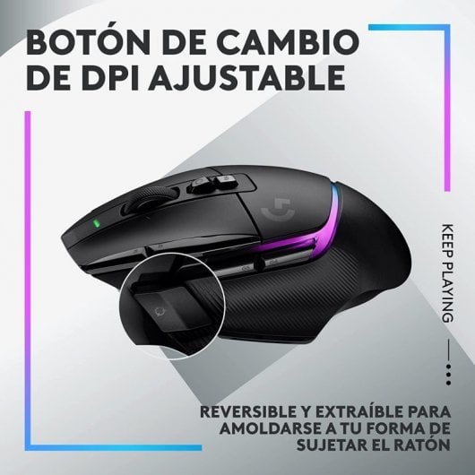 Logitech G502 X Plus RGB Kabellose Maus Schwarz 25600DPI + Powerplay Kabelloses Lademauspad