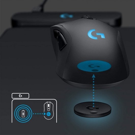 Logitech G502 X Plus RGB Kabellose Maus Weiß 25600DPI + Powerplay Kabelloses Lademauspad