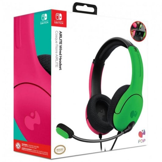 PDP LVL40 Casque Avec fil Arceau Jouer Noir, Vert