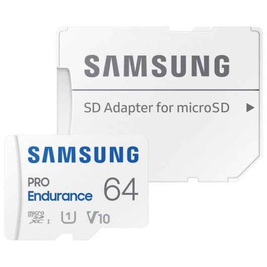 Samsung PRO Endurance microSDXC 64 Go UHS-I V10 Classe 10 avec adaptateur