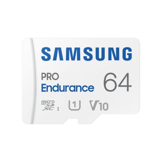 Samsung PRO Endurance microSDXC 64 Go UHS-I V10 Classe 10 avec adaptateur