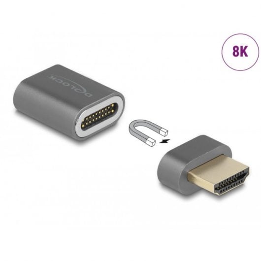Delock Adaptador Magnético HDMI Macho/Hembra