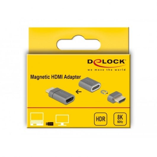 Delock Adaptador Magnético HDMI Macho/Hembra