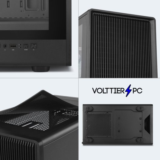 VolttierPC PC Gaming Completo AMD Ryzen 5 5600G/16GB/1TB SSD + Monitor 24" + Pack