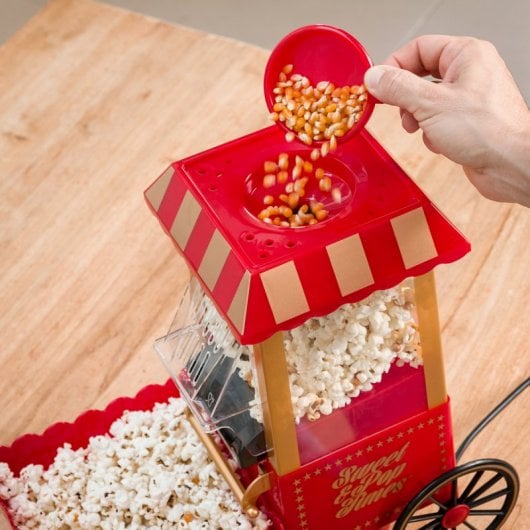 Machine à Popcorn Vintage InnovaGoods 1200W Rouge