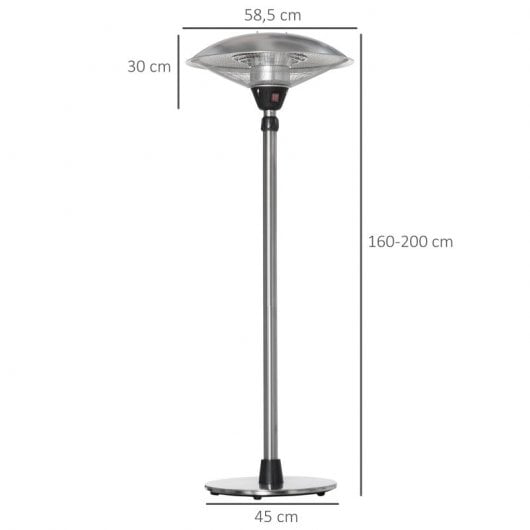 Outsunny Estufa de Exterior 3000W